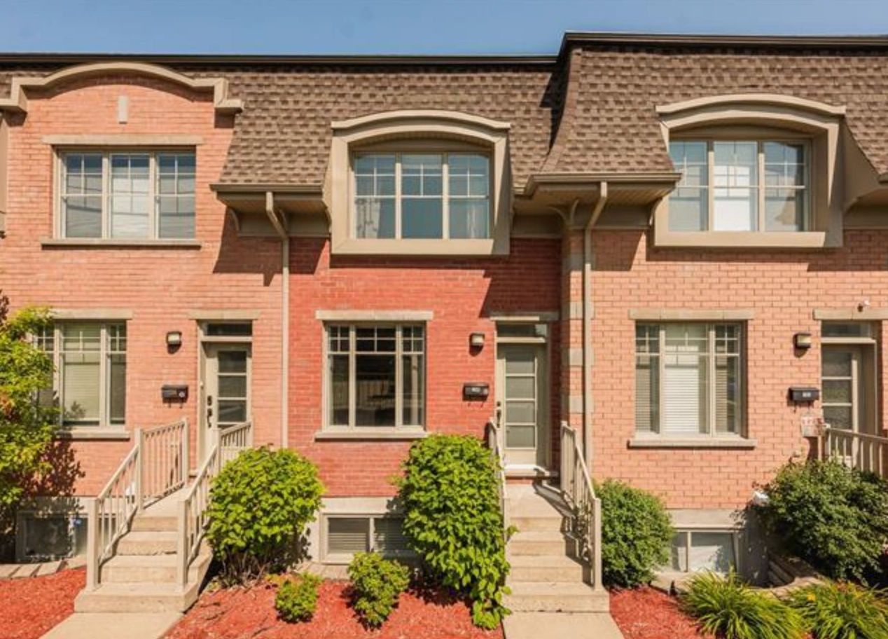Red-brick townhouses